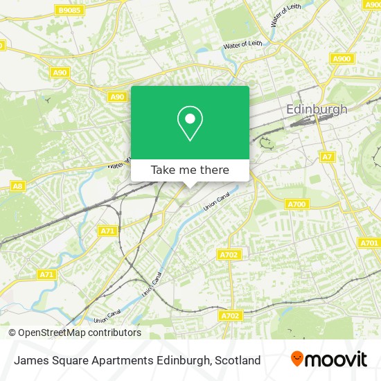 James Square Apartments Edinburgh map