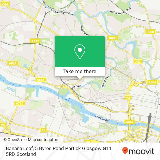 Banana Leaf, 5 Byres Road Partick Glasgow G11 5RD map