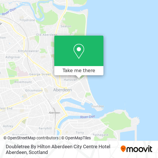 Doubletree By Hilton Aberdeen City Centre Hotel Aberdeen map