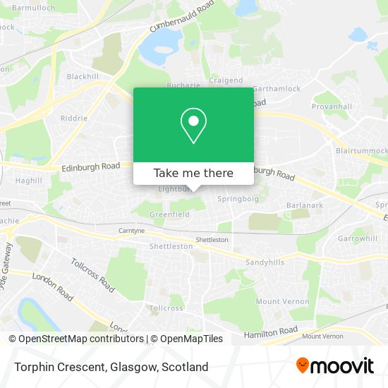 Torphin Crescent, Glasgow map