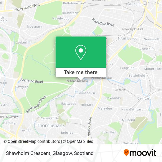 Shawholm Crescent, Glasgow map
