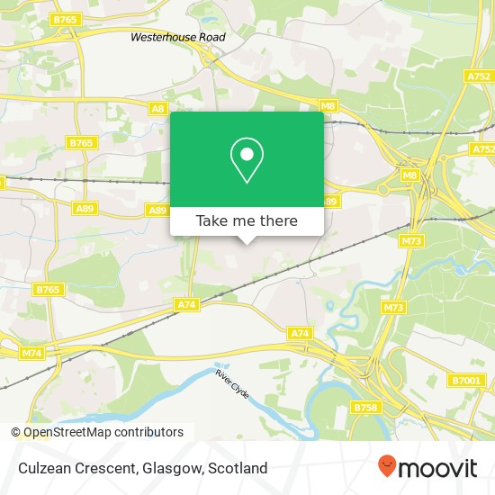 Culzean Crescent, Glasgow map