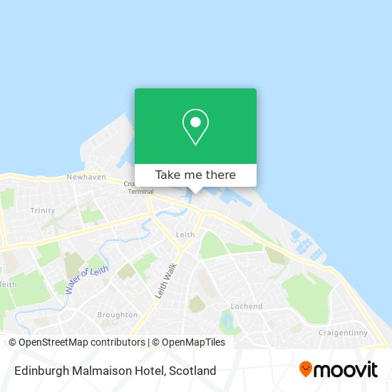 Edinburgh Malmaison Hotel map