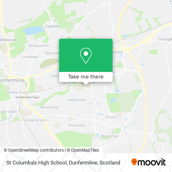 St Columba's High School, Dunfermline map