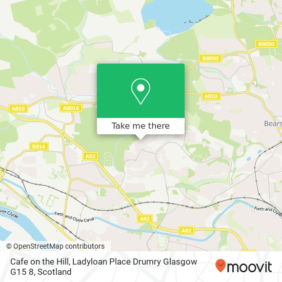 Cafe on the Hill, Ladyloan Place Drumry Glasgow G15 8 map