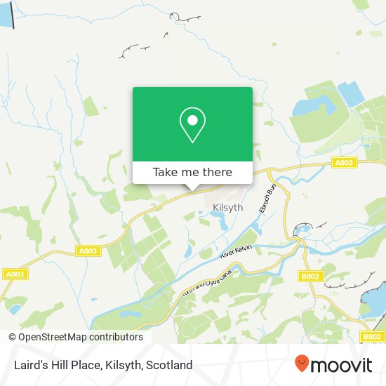 Laird's Hill Place, Kilsyth map
