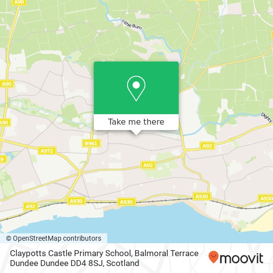 Claypotts Castle Primary School, Balmoral Terrace Dundee Dundee DD4 8SJ map