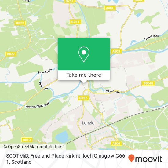 SCOTMiD, Freeland Place Kirkintilloch Glasgow G66 1 map