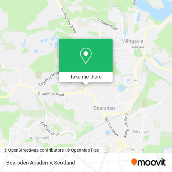 Bearsden Academy map