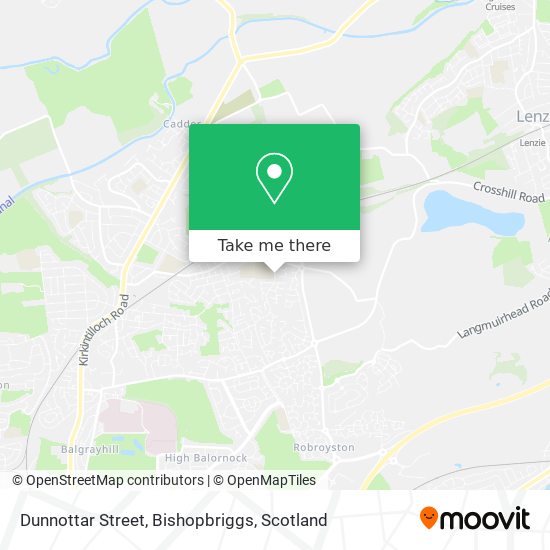 Dunnottar Street, Bishopbriggs map