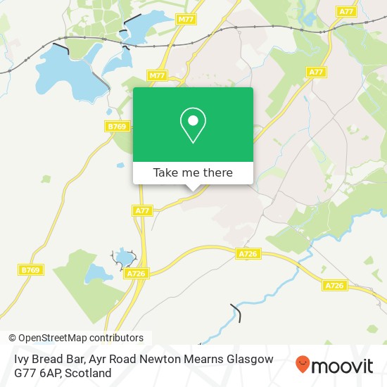 Ivy Bread Bar, Ayr Road Newton Mearns Glasgow G77 6AP map