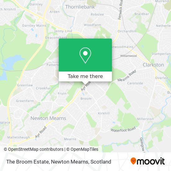 The Broom Estate, Newton Mearns map