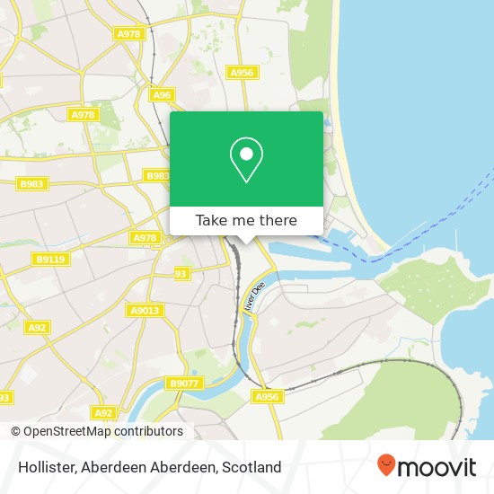 Hollister, Aberdeen Aberdeen map