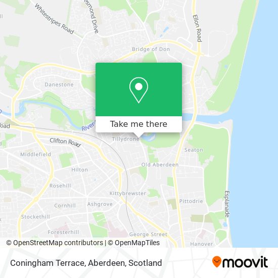 Coningham Terrace, Aberdeen map