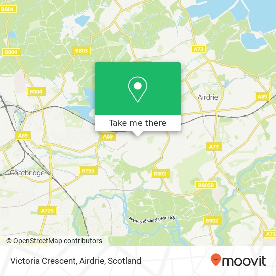Victoria Crescent, Airdrie map