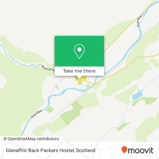 Glenaffric Back Packers Hostel map