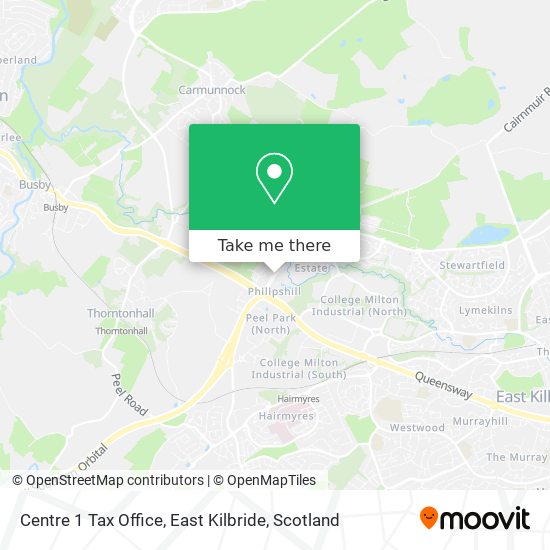 Centre 1 Tax Office, East Kilbride map