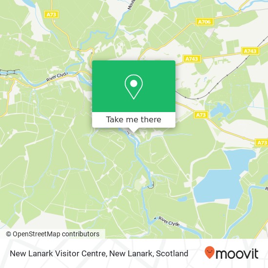 New Lanark Visitor Centre, New Lanark map