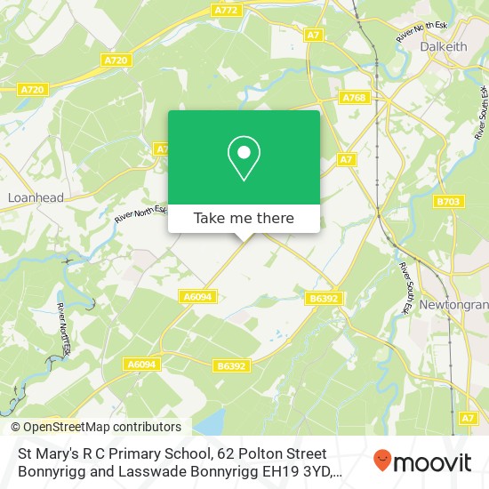 St Mary's R C Primary School, 62 Polton Street Bonnyrigg and Lasswade Bonnyrigg EH19 3YD map