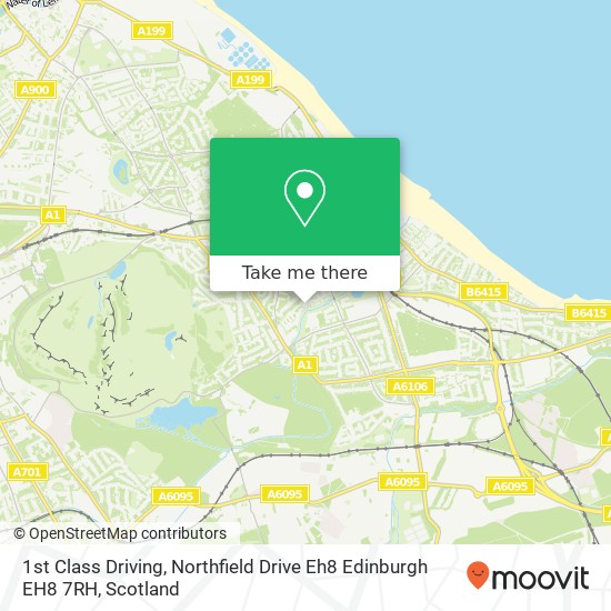 1st Class Driving, Northfield Drive Eh8 Edinburgh EH8 7RH map