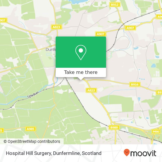 Hospital Hill Surgery, Dunfermline map