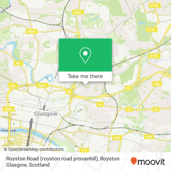 Royston Road (royston road provanhill), Royston Glasgow map