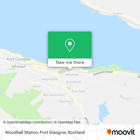 Woodhall Station, Port Glasgow map