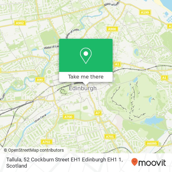 Tallula, 52 Cockburn Street EH1 Edinburgh EH1 1 map