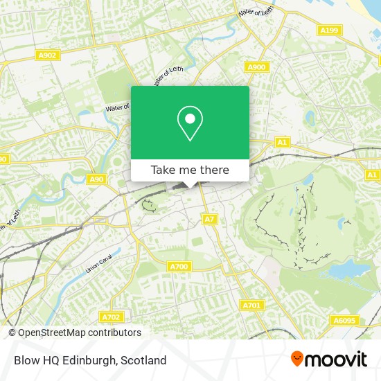 Blow HQ Edinburgh map