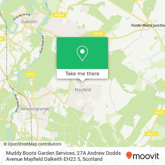 Muddy Boots Garden Services, 27A Andrew Dodds Avenue Mayfield Dalkeith EH22 5 map