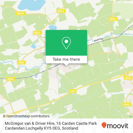 McGregor van & Driver Hire, 16 Carden Castle Park Cardenden Lochgelly KY5 0EG map