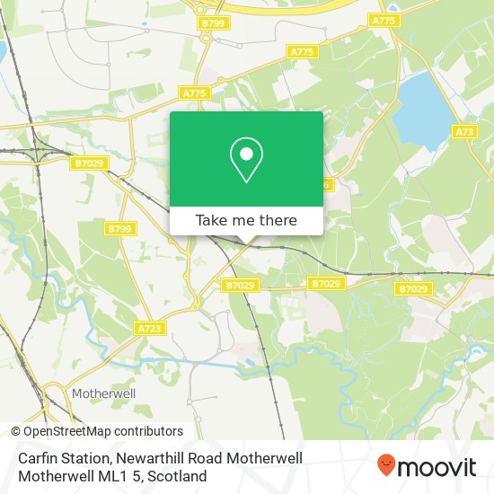 Carfin Station, Newarthill Road Motherwell Motherwell ML1 5 map