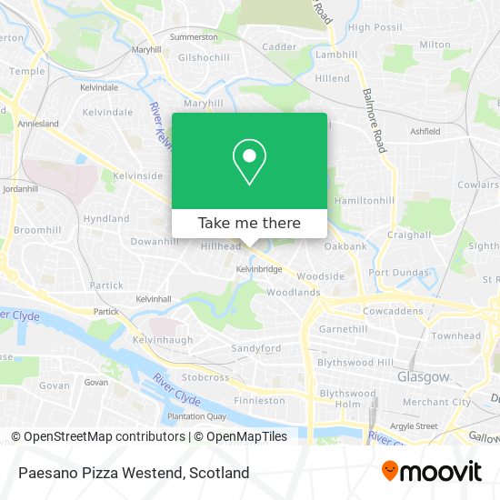 Paesano Pizza Westend map
