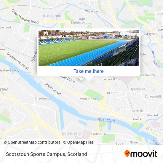 Scotstoun Sports Campus map