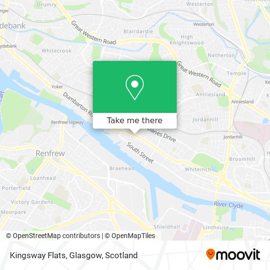 Kingsway Flats, Glasgow map