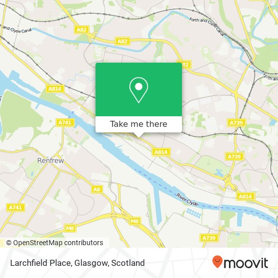 Larchfield Place, Glasgow map