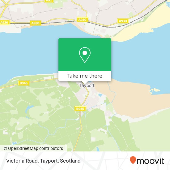 Victoria Road, Tayport map