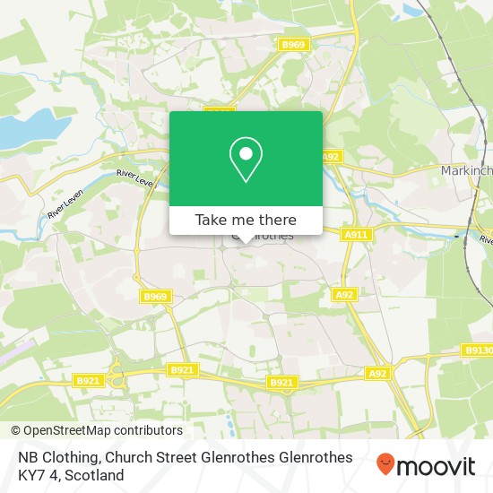 NB Clothing, Church Street Glenrothes Glenrothes KY7 4 map