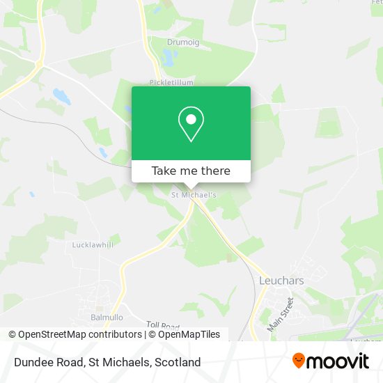 Dundee Road, St Michaels map