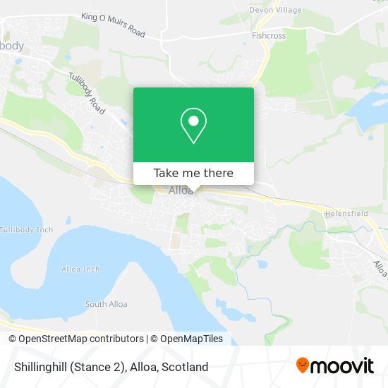 Shillinghill (Stance 2), Alloa map