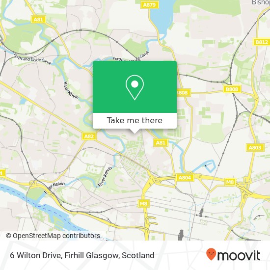 6 Wilton Drive, Firhill Glasgow map