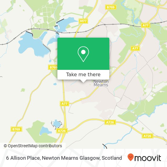 6 Allison Place, Newton Mearns Glasgow map