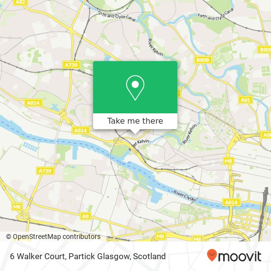 6 Walker Court, Partick Glasgow map