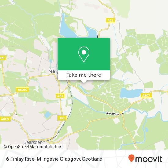 6 Finlay Rise, Milngavie Glasgow map