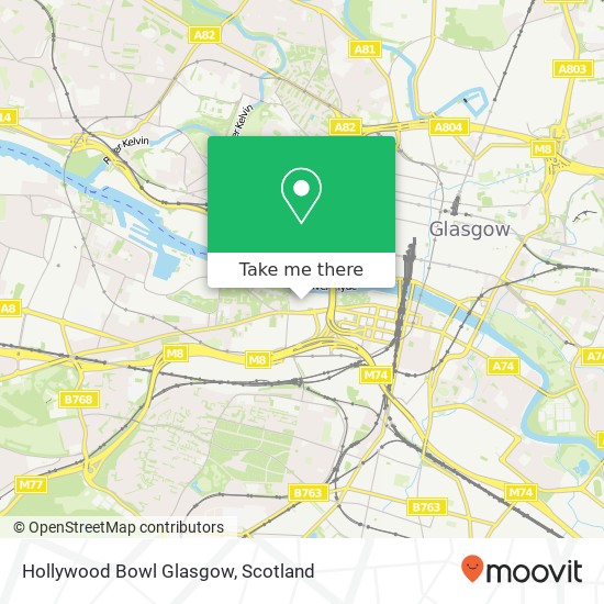 Hollywood Bowl Glasgow map