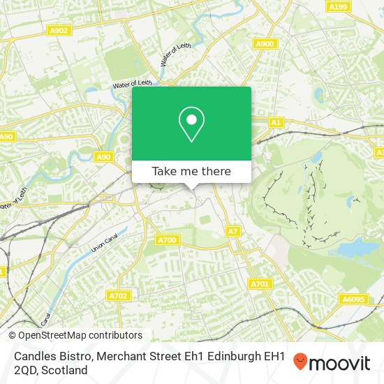 Candles Bistro, Merchant Street Eh1 Edinburgh EH1 2QD map