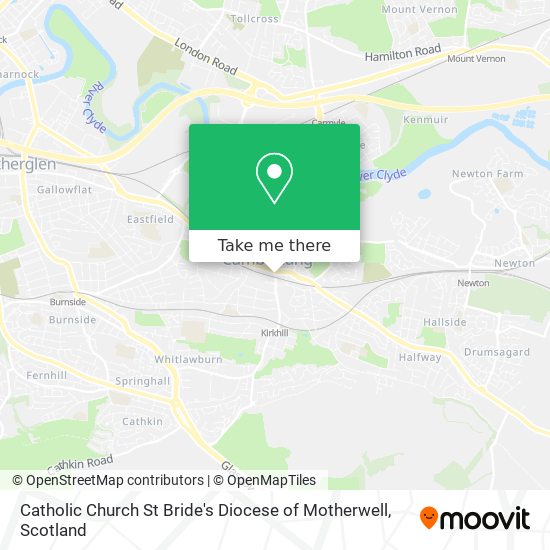 Catholic Church St Bride's Diocese of Motherwell map