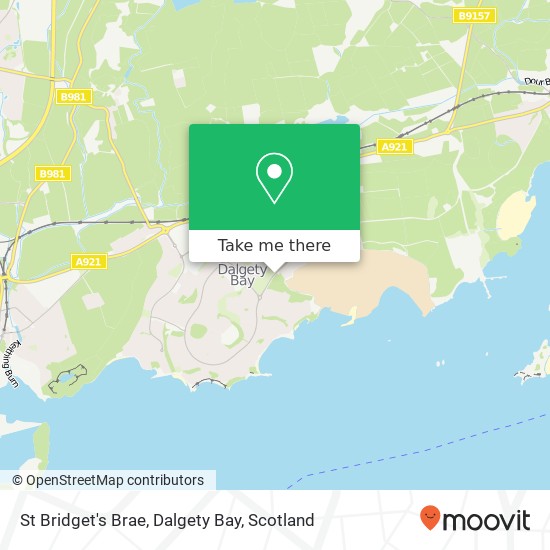 St Bridget's Brae, Dalgety Bay map