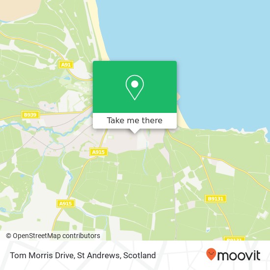 Tom Morris Drive, St Andrews map