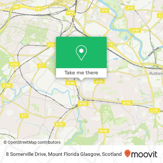 8 Somerville Drive, Mount Florida Glasgow map